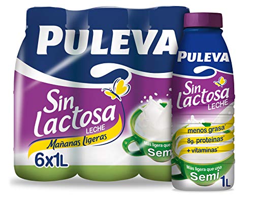 Puleva Mañanas Ligeras Leche Sin Lactosa Semidesnatada 6 x 1 L Puleva Mañanas Ligeras Leche Sin Lactosa Semidesnatada 6 x 1 L