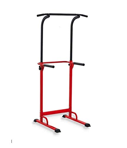 Pull up Fitness - Barra de tracción Ajustable para musculación multifunción, Color Rojo/Negro, tamaño Talla única, 107 x 38 x 9centimeters