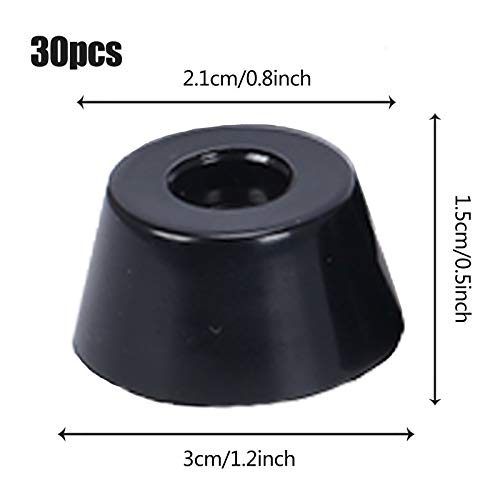 Pulluo 30 pcs patas de goma con tornillos para muebles Tacos de Goma Negro Muebles Almohadillas de Protección para Pies de Escritorios, Sofás, Sillas Pulluo 30 pcs patas de goma con tornillos para muebles Tacos de Goma Negro Muebles Almohadillas de Protección para Pies de Escritorios, Sofás, Sillas