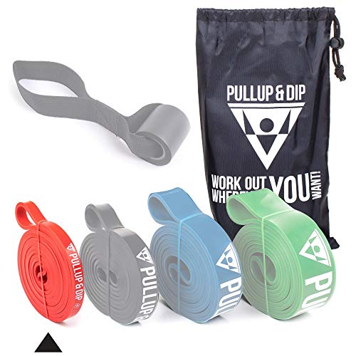 PULLUP & DIP Banda Elástica de Resistencia, Banda de Dominadas, Bandas Fitness, Pull-up Bands (Extra Ligero (Rojo)) PULLUP & DIP Banda Elástica de Resistencia, Banda de Dominadas, Bandas Fitness, Pull-up Bands (Extra Ligero (Rojo))