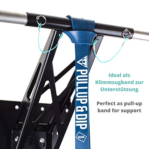 PULLUP & DIP Banda Elástica de Resistencia, Banda de Dominadas, Bandas Fitness, Pull-up Bands (Medio (Azul)) PULLUP & DIP Banda Elástica de Resistencia, Banda de Dominadas, Bandas Fitness, Pull-up Bands (Medio (Azul))