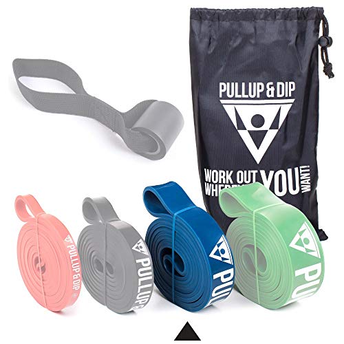 PULLUP & DIP Banda Elástica de Resistencia, Banda de Dominadas, Bandas Fitness, Pull-up Bands (Medio (Azul)) PULLUP & DIP Banda Elástica de Resistencia, Banda de Dominadas, Bandas Fitness, Pull-up Bands (Medio (Azul))