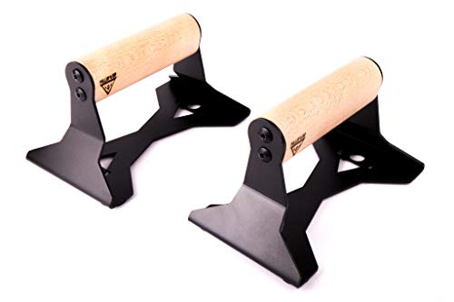 PULLUP & DIP Soporte para Flexiones con Mango de Madera Ergonómico y Acero de Alta Resistencia – Push Up Bars Barras Paralelas Antideslizantes para Calistenia PULLUP & DIP Soporte para Flexiones con Mango de Madera Ergonómico y Acero de Alta Resistencia – Push Up Bars Barras Paralelas Antideslizantes para Calistenia