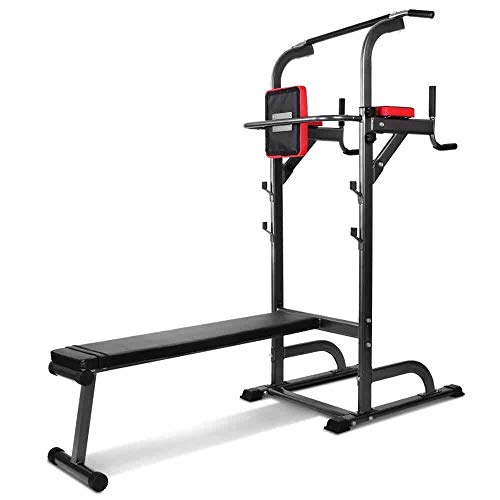 Pullup Fitness, Barra de dominadas ajustable, silla romana, estación de musculación, barra para fondos, banco de musculación plegable, estación de tracción y fondos multifunción Pullup Fitness, Barra de dominadas ajustable, silla romana, estación de musculación, barra para fondos, banco de musculación plegable, estación de tracción y fondos multifunción