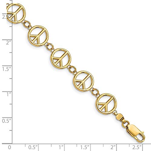 Pulsera con símbolo de la paz en 3D (2 unidades) HP para mujer Pulsera con símbolo de la paz en 3D (2 unidades) HP para mujer