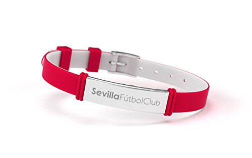 Pulsera Sevilla Fútbol Club Fashion Roja Ajustable para Hombre, Mujer y Niño | Pulsera Sevillista de silicona y acero inoxidable | Apoya al Sevilla con un producto oficial | SFC Pulsera Sevilla Fútbol Club Fashion Roja Ajustable para Hombre, Mujer y Niño | Pulsera Sevillista de silicona y acero inoxidable | Apoya al Sevilla con un producto oficial | SFC