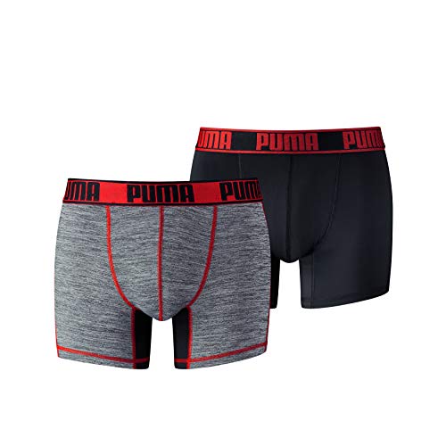 Puma 671018001-Ropa Interior de Deporte Hombre Rojo (Black/Red 232) Large (Tallas De Fabricante: 030) Puma 671018001-Ropa Interior de Deporte Hombre Rojo (Black/Red 232) Large (Tallas De Fabricante: 030)