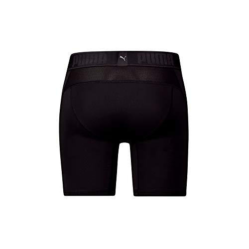 PUMA Active Long Boxer 1p Packed Calzoncillos Largos Deportivo, Negro (Black), M para Hombre