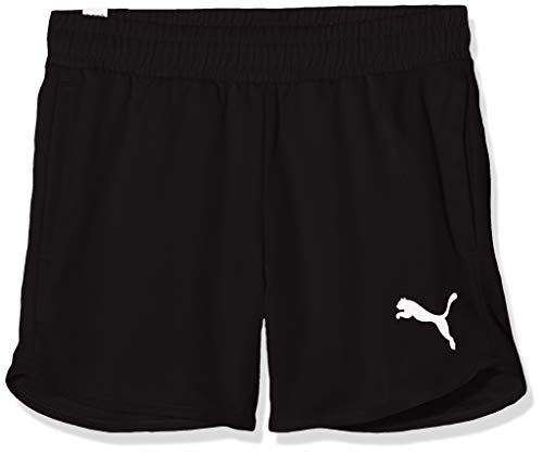 Puma Active Shorts G - Pantalón Corto para niña, Niños, 851751, Puma Black, 164