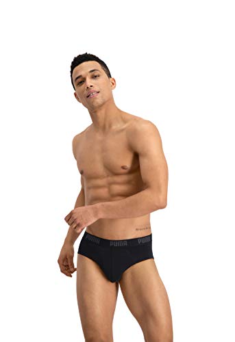 Puma Basic Brief 2P - Calzoncillos para hombre, color negro, talla XL