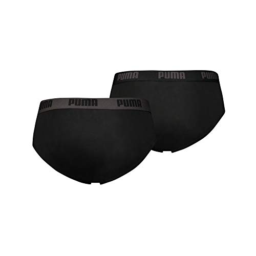 Puma Basic Brief 2P - Calzoncillos para hombre, color negro, talla XL