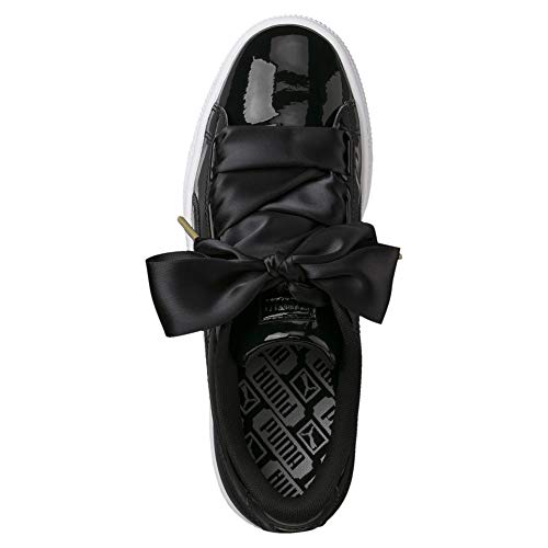 PUMA Basket Heart Patent Wn'S, Zapatillas Mujer, Negro Black Black, 39 EU PUMA Basket Heart Patent Wn'S, Zapatillas Mujer, Negro Black Black, 39 EU
