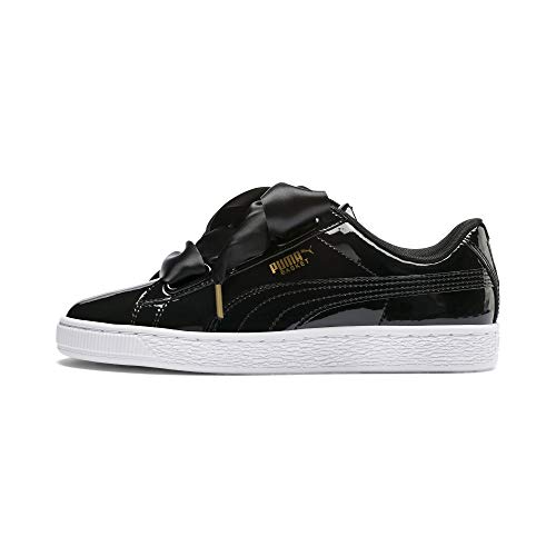 PUMA Basket Heart Patent Wn'S, Zapatillas Mujer, Negro Black Black, 39 EU PUMA Basket Heart Patent Wn'S, Zapatillas Mujer, Negro Black Black, 39 EU