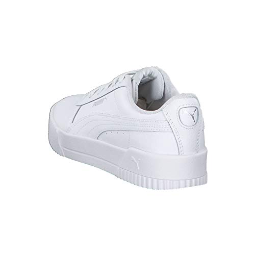 PUMA Carina L, Zapatillas Mujer, Blanco White/White/Silver, 38 EU