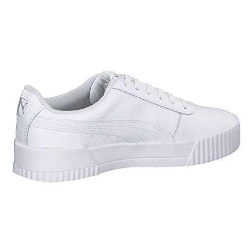 PUMA Carina L, Zapatillas Mujer, Blanco White/White/Silver, 38.5 EU