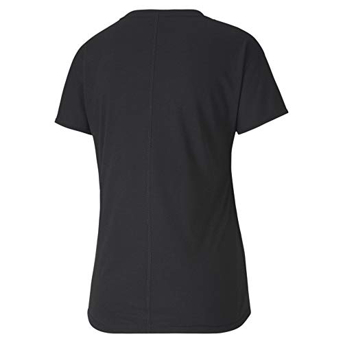 PUMA Cat tee Camiseta, Mujer, Black-Silver PRT, XS