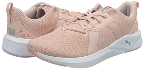 PUMA Chroma Knit Wn'S, Zapatillas de Gimnasio Mujer, Rosa (Peachskin/Whisper White/Metallic Silver), 38 EU