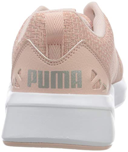 PUMA Chroma Knit Wn'S, Zapatillas de Gimnasio Mujer, Rosa (Peachskin/Whisper White/Metallic Silver), 38 EU