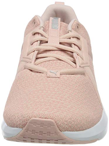 PUMA Chroma Knit Wn'S, Zapatillas de Gimnasio Mujer, Rosa (Peachskin/Whisper White/Metallic Silver), 39 EU