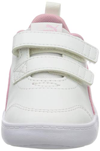 PUMA COURTFLEX V2 V INF, Zapatillas Unisex bebé, Pale Pink Silver, 23 EU