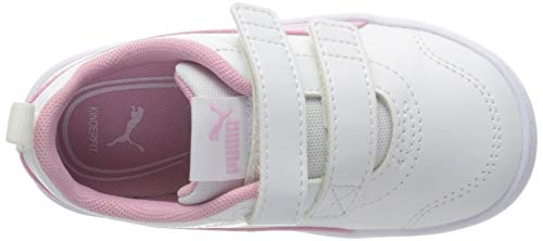 PUMA COURTFLEX V2 V INF, Zapatillas Unisex bebé, Pale Pink Silver, 23 EU