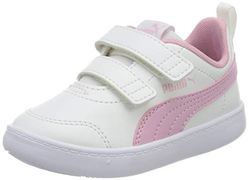 PUMA COURTFLEX V2 V INF, Zapatillas Unisex bebé, Pale Pink Silver, 23 EU