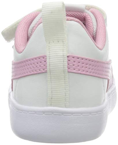 PUMA COURTFLEX V2 V INF, Zapatillas Unisex bebé, Pale Pink Silver, 23 EU