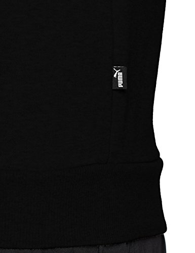 Puma ESS FZ Hoody FL Big Logo Sweatshirt, Hombre, Negro Black, L