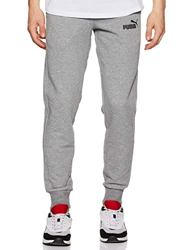 PUMA ESS Logo Pants TR cl Pants, Hombre, Medium Gray Heather, M PUMA ESS Logo Pants TR cl Pants, Hombre, Medium Gray Heather, M