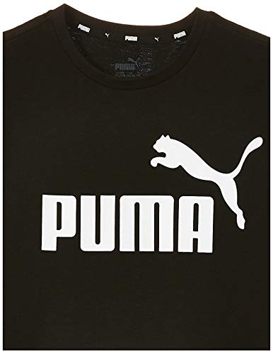 PUMA ESS Logo tee B T-Shirt, Niños, Cotton Black, 152