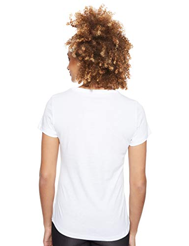 PUMA ESS Logo tee T-Shirt, Mujer, Puma White, L