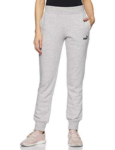 PUMA ESS Sweat Pants TR cl Pants, Mujer, Light Gray Heather, M