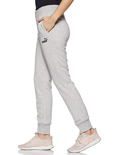 PUMA ESS Sweat Pants TR cl Pants, Mujer, Light Gray Heather, M