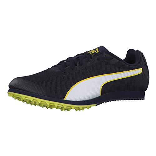 Puma Evospeed Star 6 Junior, Zapatillas de Atletismo Unisex Niños, Negro (Peacoat Black-Blazing Yellow 4), 35.5 EU