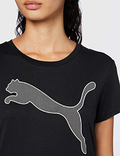 PUMA Evostripe tee Camiseta, Mujer, Black, M