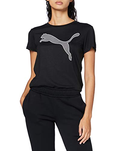 PUMA Evostripe tee Camiseta, Mujer, Black, M