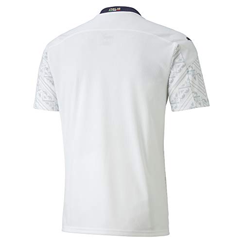 PUMA FIGC Away Shirt Replica Maillot, Hombre, Puma White-Peacoat, L