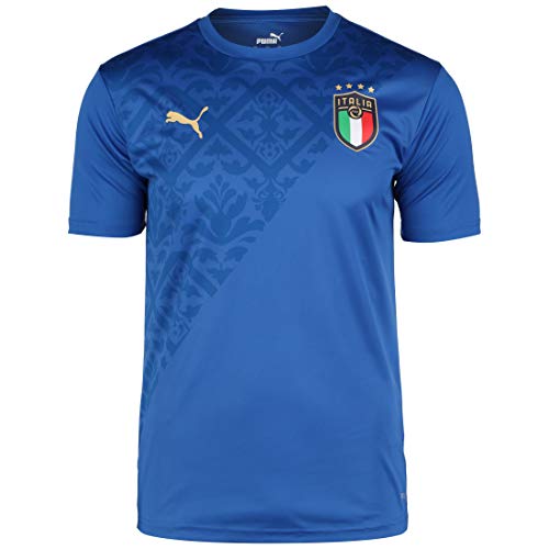 PUMA FIGC Stadium Home Jersey Camiseta, Hombre, Team Power Blue Team Gold, S PUMA FIGC Stadium Home Jersey Camiseta, Hombre, Team Power Blue Team Gold, S