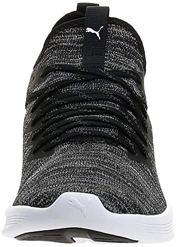 PUMA Ignite Flash Evoknit, Zapatillas de Running Hombre, Negro (Black/Asphalt/White), 43 EU