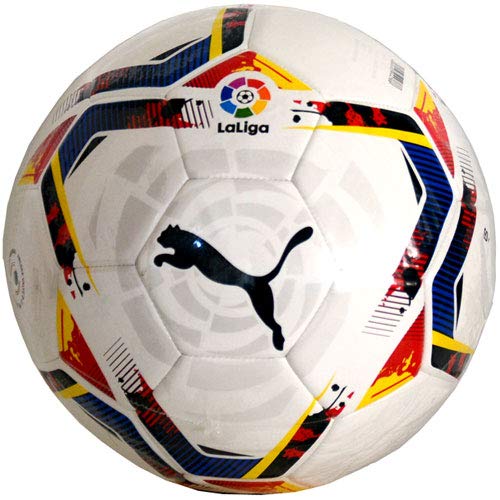 PUMA LaLiga 1 Accelerate Mini Ball Balón de Fútbol, Unisex-Adult, White-Multi Colour