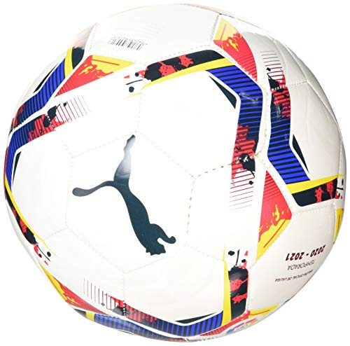 PUMA LaLiga 1 Accelerate Mini Ball Balón de Fútbol, Unisex-Adult, White-Multi Colour