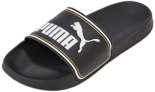 PUMA Leadcat FTR, Zapatos de Playa y Piscina Unisex Adulto, Negro Black Team Gold White, 42 EU