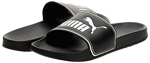 PUMA Leadcat FTR, Zapatos de Playa y Piscina Unisex Adulto, Negro Black Team Gold White, 42 EU