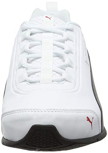 PUMA Leader VT SL, Zapatillas Unisex Adulto, Blanco (White/Black/Flame Scarlet), 44.5 EU