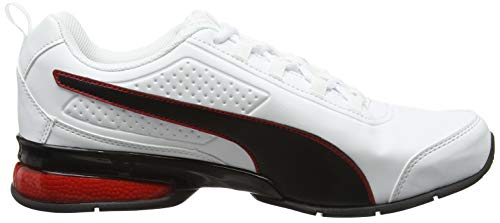 PUMA Leader VT SL, Zapatillas Unisex Adulto, Blanco (White/Black/Flame Scarlet), 44.5 EU