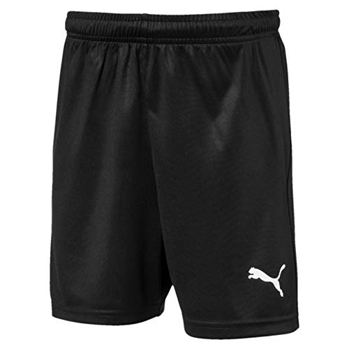 PUMA Liga Shorts Core Jr Pants, Unisex niños, Black White, 164
