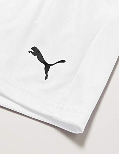 PUMA Liga Shorts Core Jr Pants, Unisex niños, White Black, 152 PUMA Liga Shorts Core Jr Pants, Unisex niños, White Black, 152