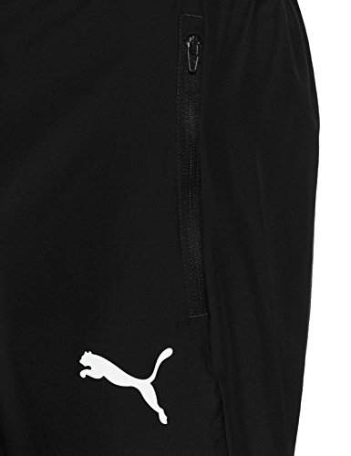 Puma Liga Sideline Woven P Pantalones, Hombre, Negro Black White, L Puma Liga Sideline Woven P Pantalones, Hombre, Negro Black White, L