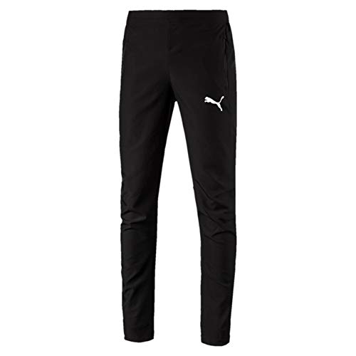 Puma Liga Sideline Woven P Pantalones, Hombre, Negro Black White, L