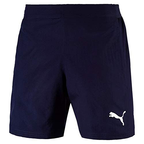 Puma Liga Sideline Woven Pantalón, Hombre, Azul (Peacoat White), M Puma Liga Sideline Woven Pantalón, Hombre, Azul (Peacoat White), M